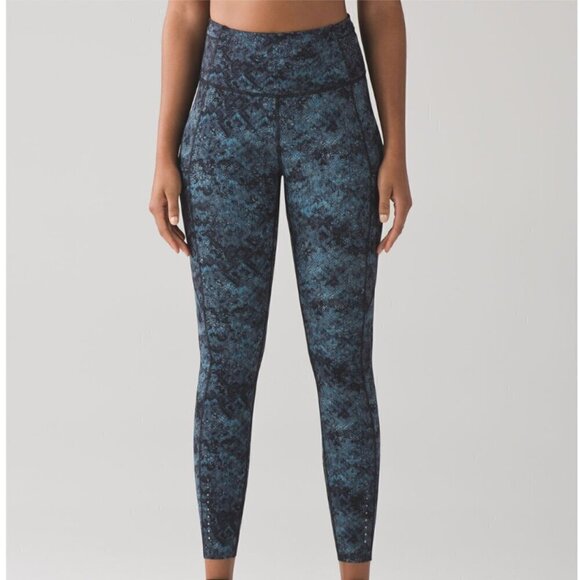 Lululemon Fast And Free 7/8 Tight Fairisle Multi Black - Picture 6 of 6